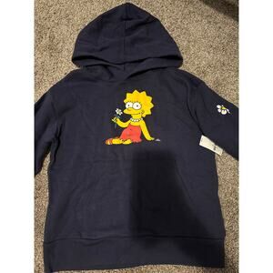 NWT Old Navy The Simpsons Navy Blue Hoodie Girls Size 8